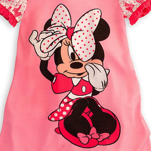 Disney Minnie Mouse Pink Nightshirt Nightgown Pajamas With Bows For Girls Toddlers (M 7-8 Medium) #TOP1