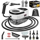 Handheld Steam Cleaner for Home, 2500W High Temperature Pressurized Machine, 1.6L Water Tank, Handle-Controlled Steam Output, Portable Cleaning Steamer for Car, Bed Bug, Furniture, Couch (White)