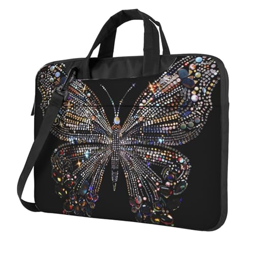 Bolso Tote para Laptop con Estampado de Mariposa 14 pulgadas miniatura 1
