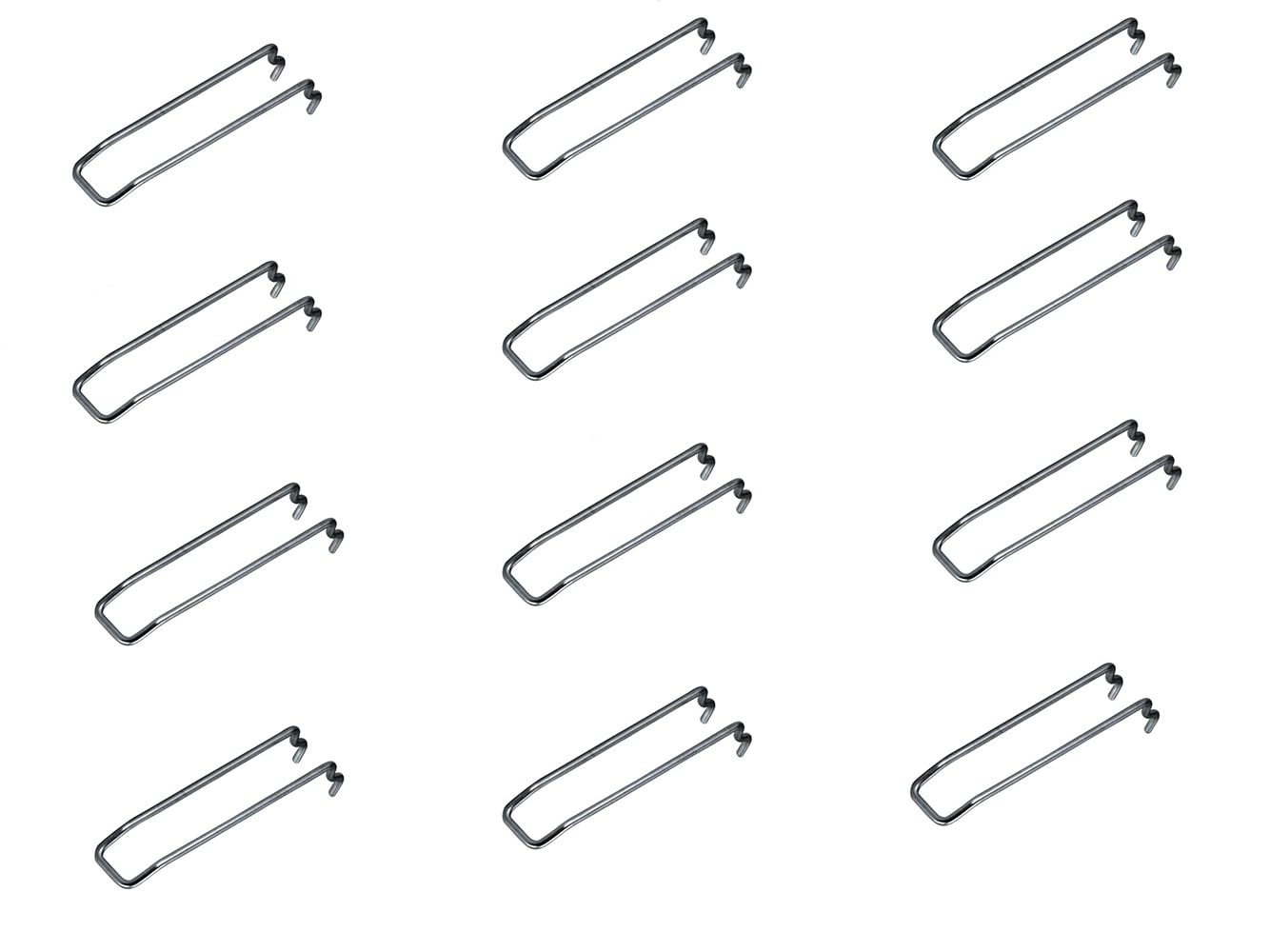 KEEAN 12 Pcs Pegboard Shelving Hook 1 Inch / 25 mm Width 5 inch Length Wholesale Pack Birght Chrome Finish Heavy Duty Organiser Exhibition Workshop DIY Craft Storage Display Wall-picture-17
