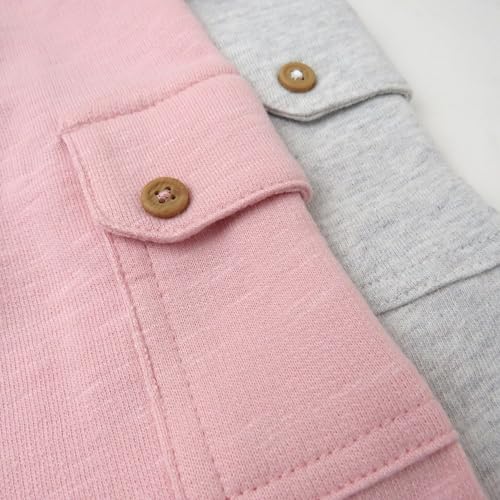 HonestBaby 2-Pack Easy Fit Cargo Sweat Pant 100% Organic Cotton Baby, Toddler, Boys, Girls, Unisex4