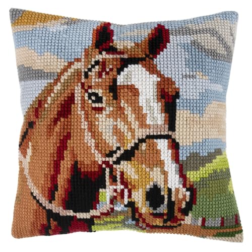 Trimits Cross Stitch Cushion Kit, Cushion Back Included, Pre Printed Canvas - Image 4