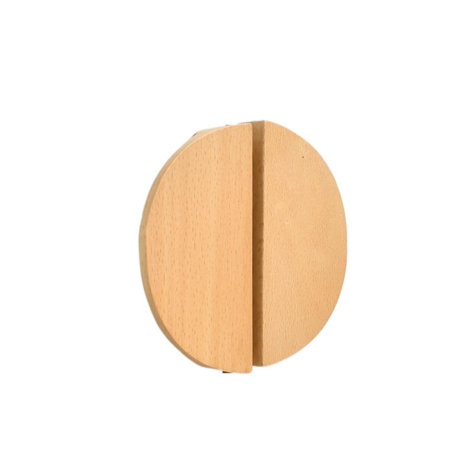 Poignées de placard en bois massif demi-cercle finition soignée Small01