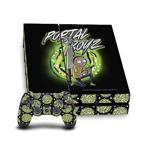 Autocollant Rick and Morty PS4 pour protéger la console des rayures du quotidien