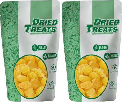 Image of Dried Treats Dried Fruits Nuts And Seeds (Dried Peach Yellow, 200 Gm) (Pack of 2)