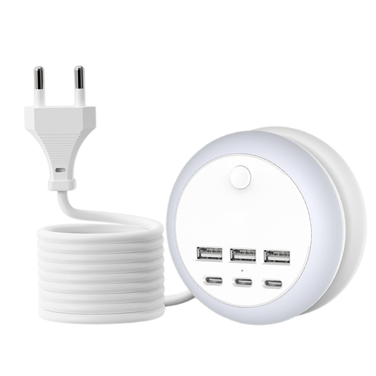 Stazione di ricarica USB multipla dispositivo portatile, retrattile e