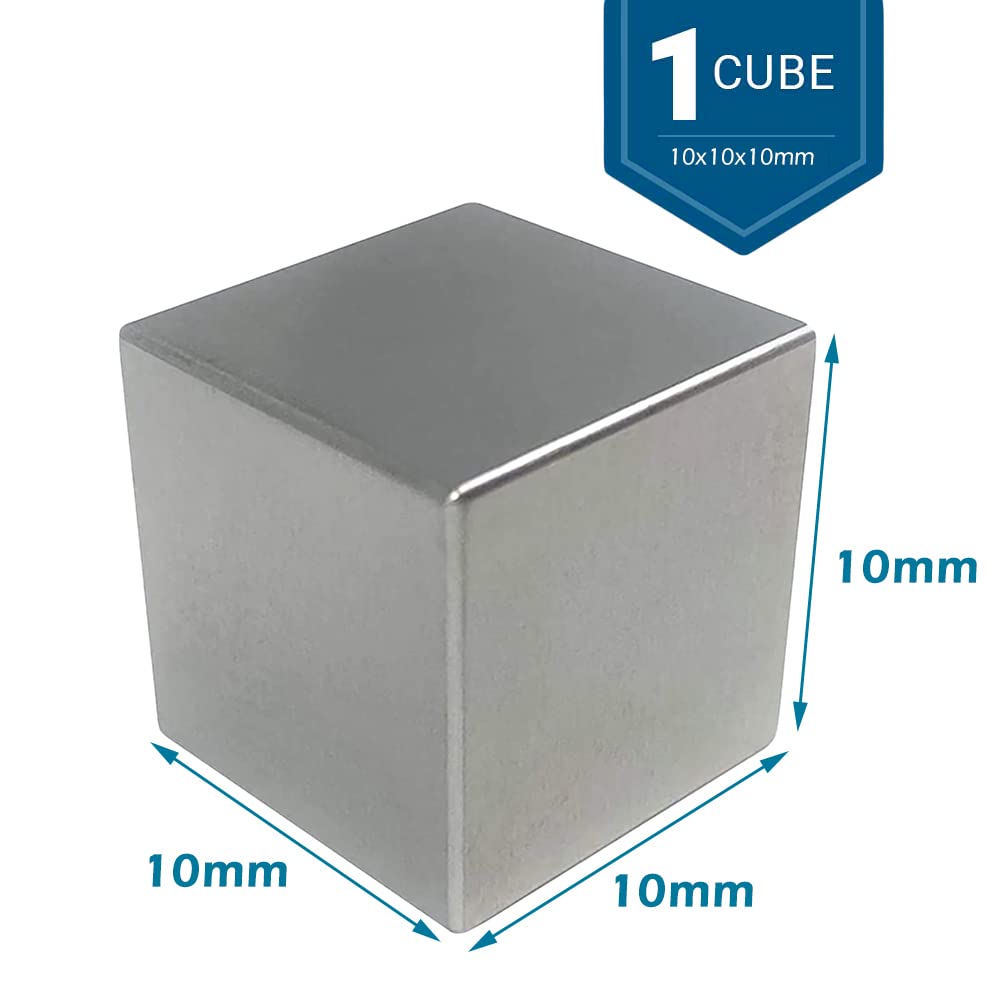 COYOUCO Cubo di tungsteno Cubi di densità in Metallo Puro Cubo di Elementi ad Alta densità per Collezioni di Elementi Esperimenti di Laboratorio Hobby dei Materiali,10 * 10 * 10mm