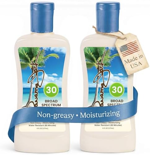 Panama Jack Sunscreen Lotion, SPF 30, 6 OZ (Pack of 2)