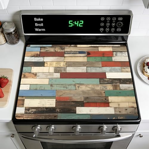 Image of Versatile Stove Guard Mat for Electric Stoves - All-in-One Heat-Resistant Protector Mat, Non-Slip Kitchen Counter Mat 28''x20''