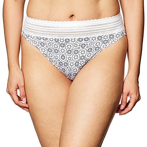 Image of Warner's Women's No Pinching, No Problem Dig-free Comfort Wait With Lace Microfiber Hipster 5609j