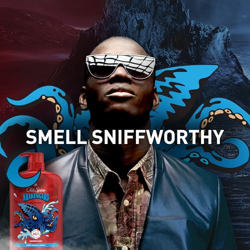 Image of Old Spice Cleansing Body Wash for Men, 3X Defense, 24 /7 Shower Fresh with Lasting Scent, 2-in-1 Body & Face Wash, Krakengard with Deep Ocean Scent, 33.4 (Pack of 4)