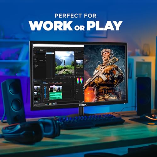 Image of Intex 50.8 cm (20 inch) HD LED Backlit IPS Panel Monitor (IT-2202) with 5 ms Response Time, 60 Hz Refresh Rate, Anti-Glare Screen, High Brightness, Realistic Colors for Enhanced Viewing Experience