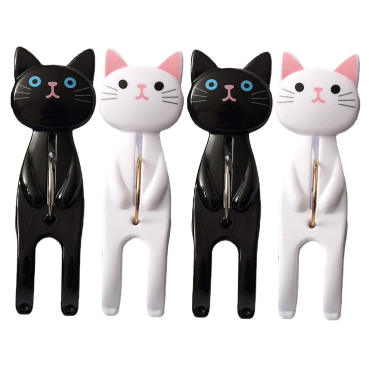 Amazon.co.jp: CHILDWEET 4個 猫の洗濯ばさみ 物 固定 プ の さみ 風