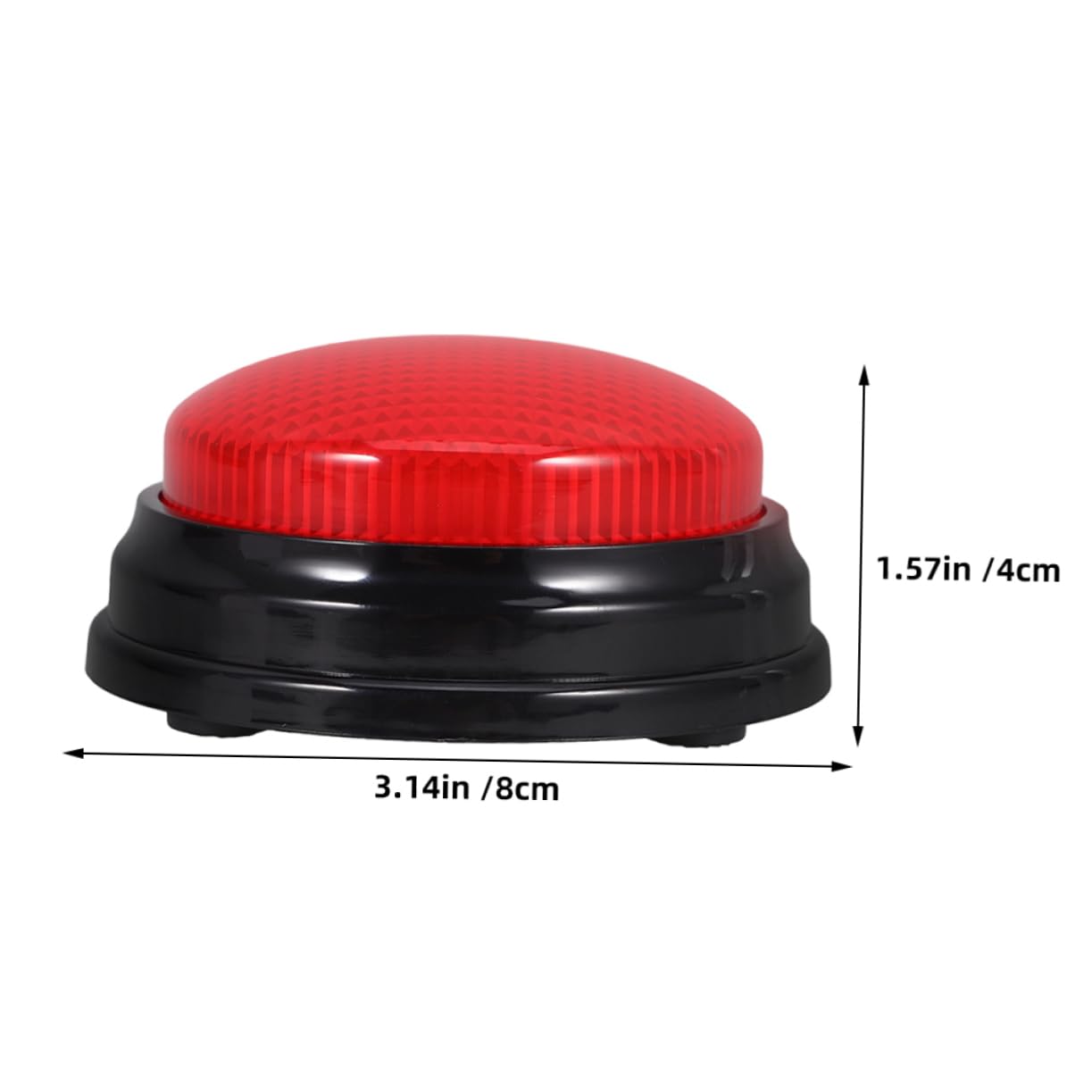 LABRIMP 2pcs Activity Game Props Buzzer Dog outside Button Dog Potty Button Push Button Voice Button Birthday Party Noise Maker Hip Hop Button Light up Buttons Quiz Show Plastic Red