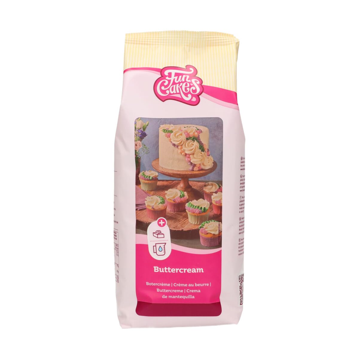 FunCakes Mix for Buttercream Easy to Use, Creamy, Perfect for Cake Decorating, Covering and Filling, Topping on Cupcakes, Halal, 1kg