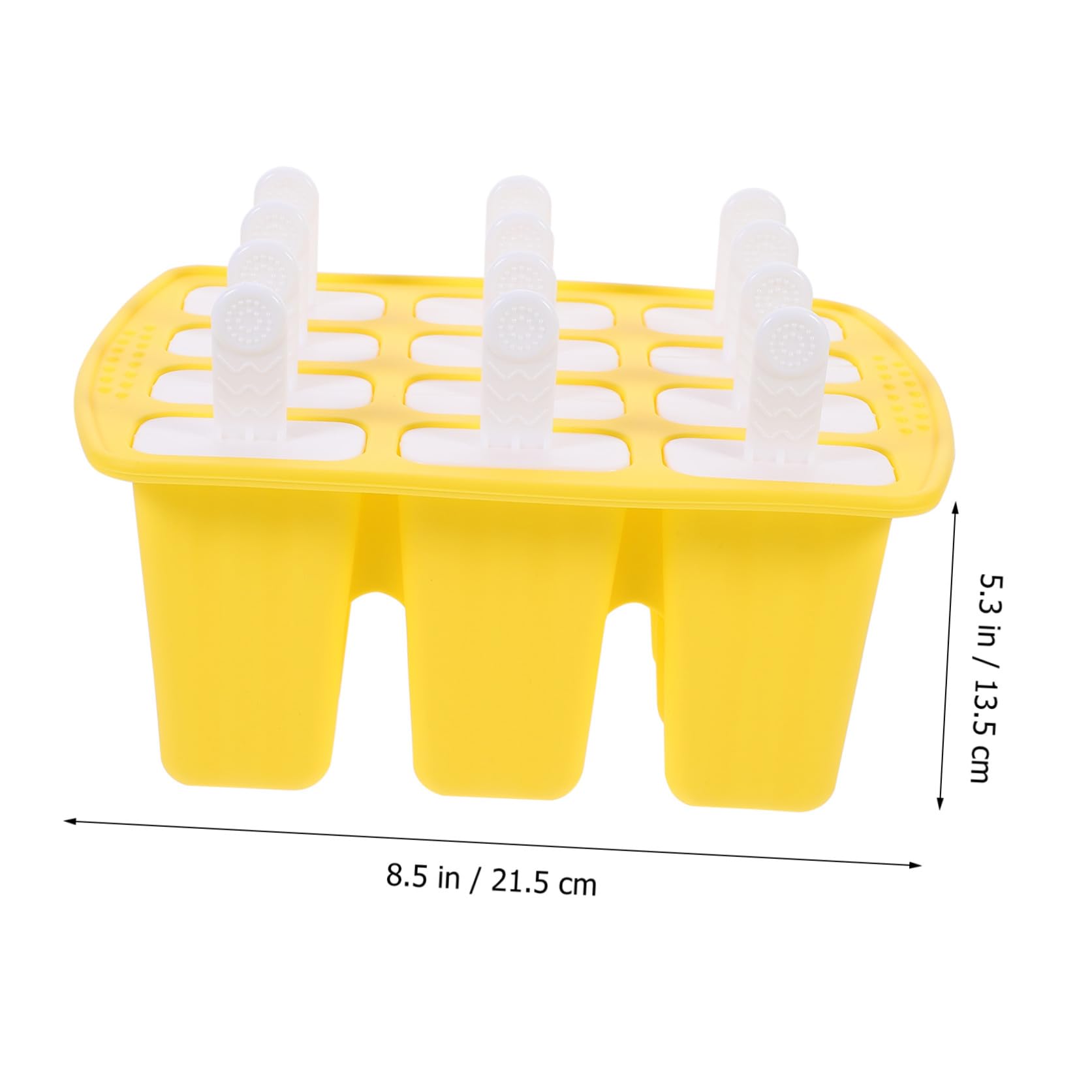 Mikinona Moule à Glace en Silicone, 12 Cavités, pour Jus de Fruits et Crème Glacée, Usage Maison et Bar, Été, Lot 1 Set