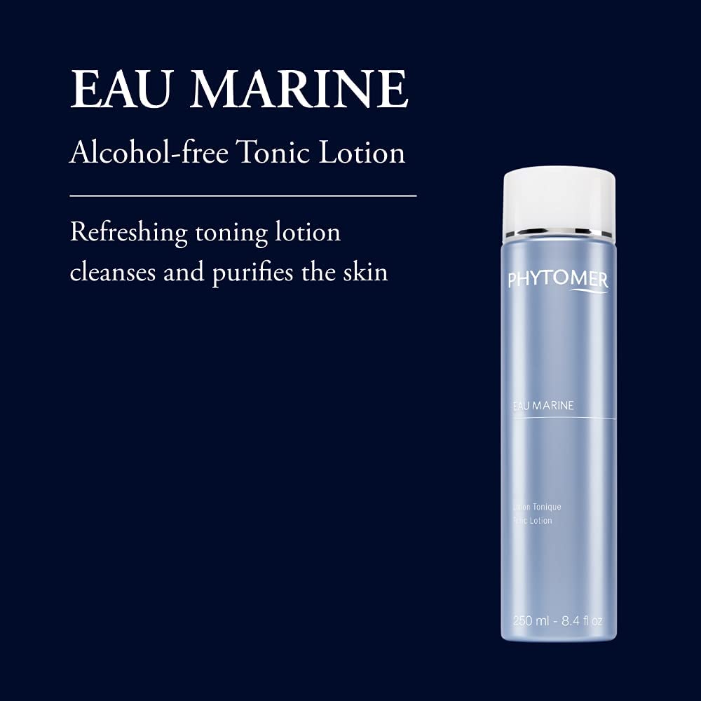 PHYTOMER Eau Marine Facial Tonic Lotion | Soothing, Anti-Aging Face Tonic | Toner, Cleanser, Makeup-Remover in One | Moisturzing Face Toner for Oily Skin | Alcohol-Free | 250ml