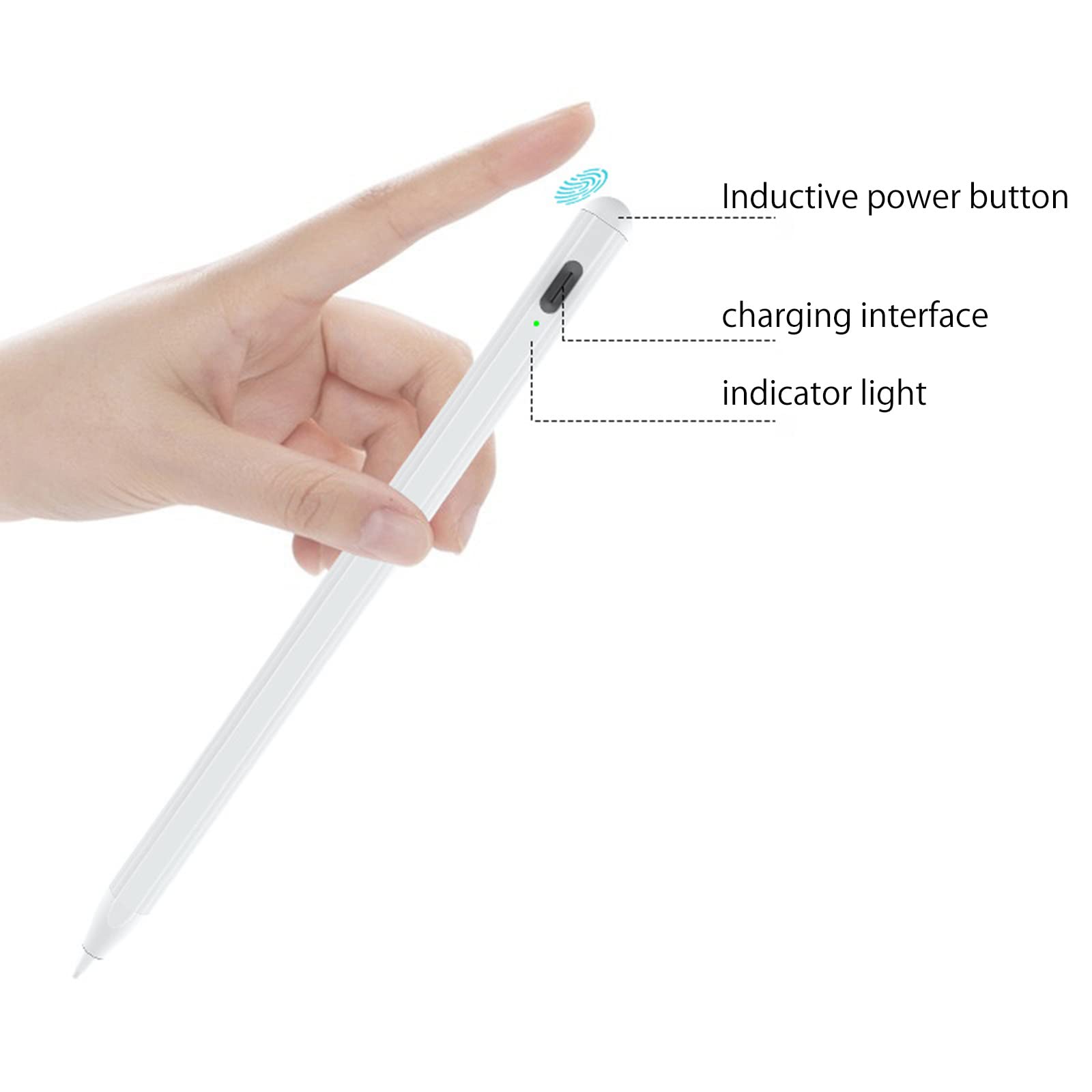 Stylet magnétique à rejet de la paume - Compatible avec l'écriture, le dessin - USB - Haute précision - Universel