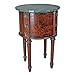Design Toscano The Beaufort Drum Occasional Table, cherry, 18 in x 18 in x 26 in