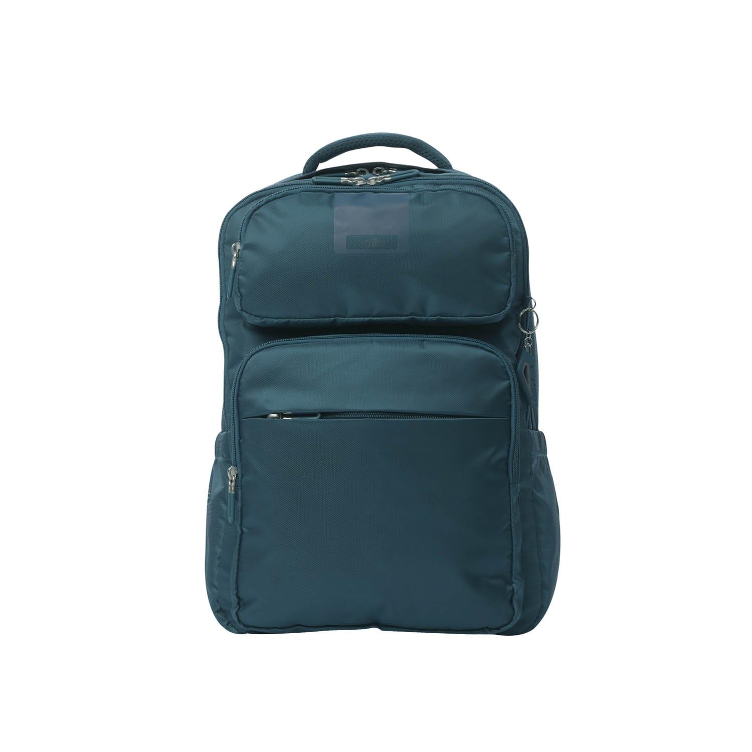 TOTTO - Mochila para Ordenador Portátil de 16 Pulgadas, Modelo Suspension, Capacidad 22 L, 2 Compartimentos, 2 Bolsillos Botella, Correa para Maleta, Espaldar Ergonómico, Color Moroccan Blue