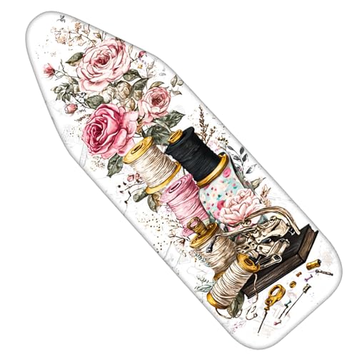 Image of Nuxovilar Spools Roses Ironing Board Cover 15x54 Inches Polyester