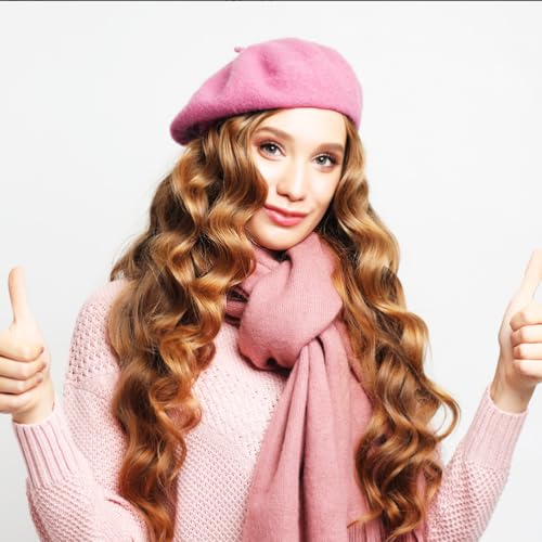 Image of Jolbndcv 6PCS Beret, French Beanie, Outdoor, Winter, Fashion Lady Hat | One Size Fits Most,Solid Color,Stretchable,for All Season