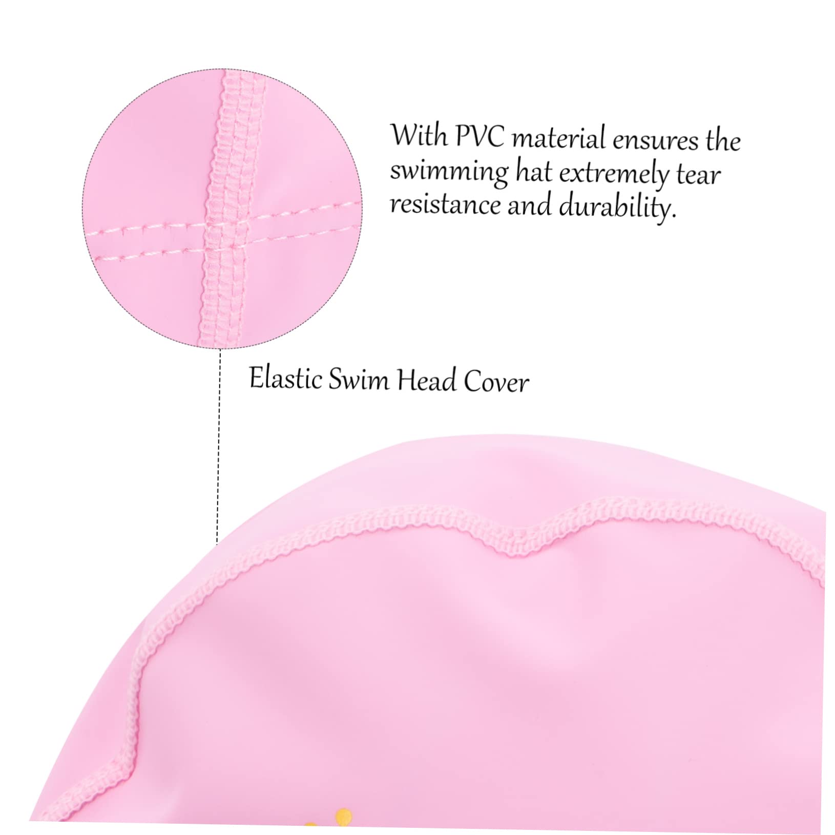 BESPORTBLE Gorro de baño para niños Sombrero de baño para niños Gorra de baño Gorro Natacion niño Tapones Natacion Gorro de natación con protección para los oídos Rosa
