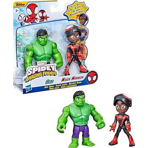 Hasbro Spidey and his Amazing Friends SAF Hero Reveal Miles and Hulk (F2245)
