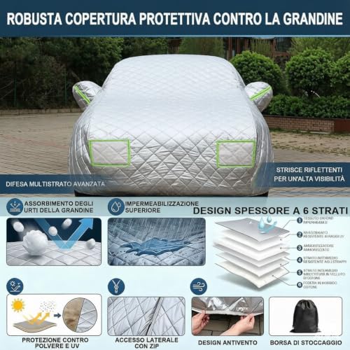 Evita daños por granizo con funda Lexus ES a medida 4
