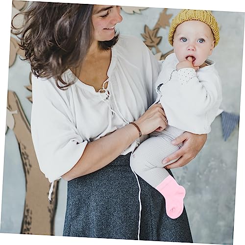 PartyKindom 4pairs Newborn Socks and Mittens Set Soft Ankle Socks with Cozy Gloves Adorable Gift Set for Boys and Girls for Everyday Wear3