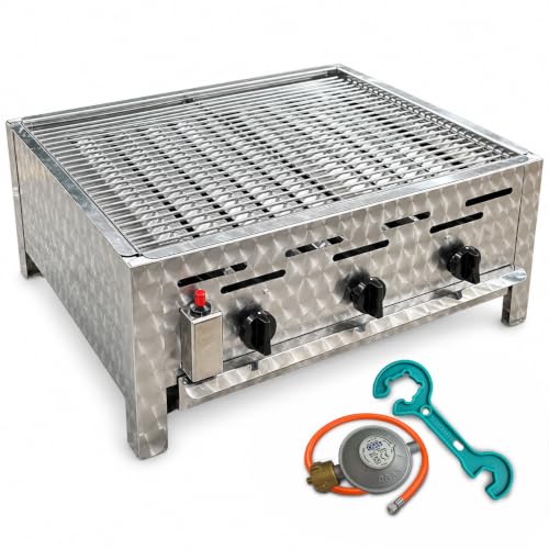 Gastrobräter 3-flammig aus Edelstahl...
