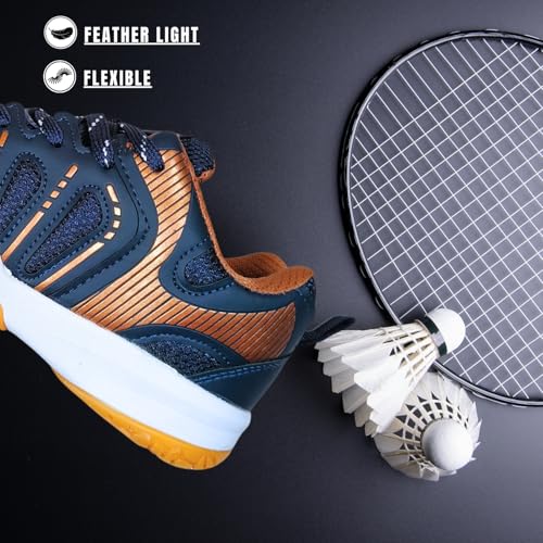 Image of Prokick Storm Court Non Marking Badminton Shoes | Lightweight, Durable & Flexible Badminton Shoes | Also Perfect for Squash, Table Tennis, Volleyball, Basketball & Indoor Sports