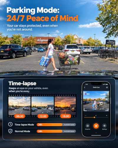 4K Dash Cam Front and Rear,Native 4K HDR STARVIS 2 Sensor Night Vision - image 5