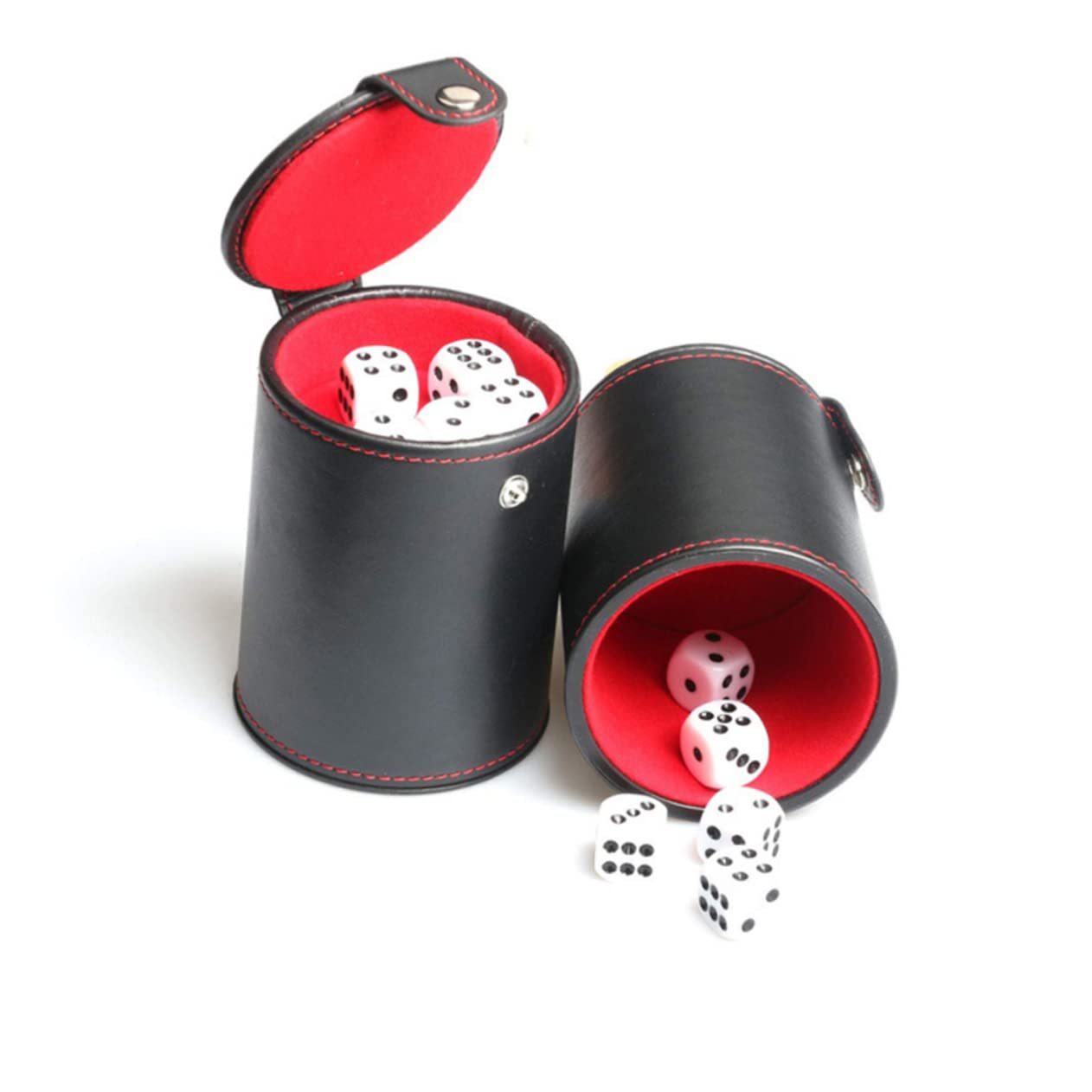 VICASKY 3pezzi Per Dadi Silenziose Doppio Accessorio Per Giochi Da Tavolo Pratico Per Bar e Feste Senza Dadi