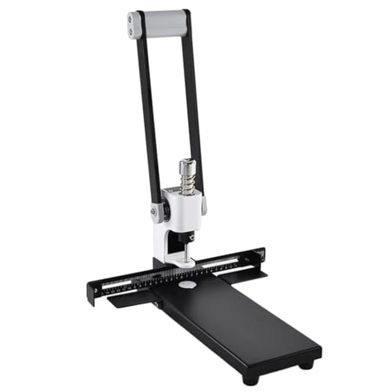 300 Feuille Heavy Duty Single Hole Punch, Intégré dans la règle et le plateau de déchets pour bureau, outil de forage en papier artisanal en cuir, conception manuelle de levier réduit la fatigue des m