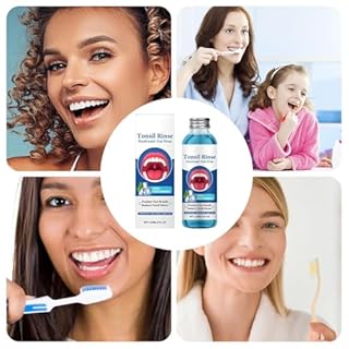 Collutorio Per Adulti e Bambini | Liquido per Rimozione Calcoli Tonsillari | Collutorio per Gengive Sensibili da 120ml per Adulti e Bambini contro Bocca Secca Alito Cattivo Dopo Allenamento Viaggio Ap