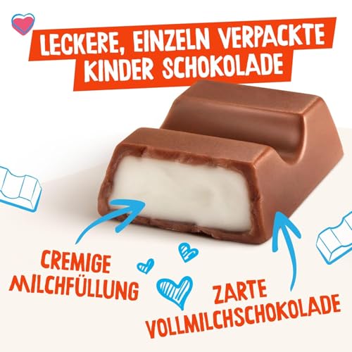 kinder Schokolade Mini – mind. 140 einzeln verpackte Mini Riegel, geeignet Geschenkbox zum Geburtstag, Hochzeit, im Büro oder Zuhause – Geschenk zum Vatertag – 900g 3