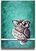 Martoo Art Owl with Glasses Animal Canvas Wall Art Digital Painting Prints with Frame Ready To Hang Modern Picture for Kid's Room Home Wall Decoration Framed Pictures for Babys Children Rooms Bedroom