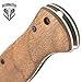 United Cutlery Bushmaster Explorer Pocket Knife - S35v Steel Blade, Zebra Wood Handle Scales, Ball Bearing Pivot Lock - Closed 4 3/8”