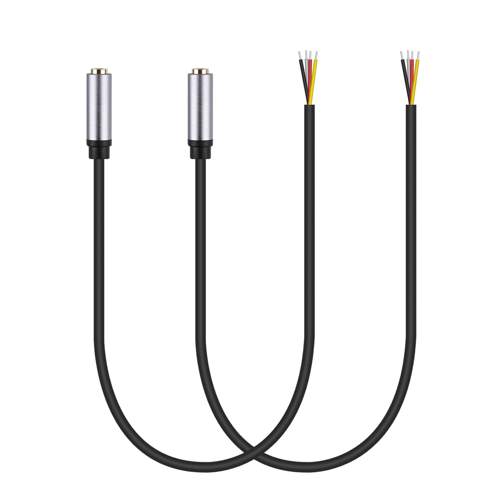 Cavo Per Cuffie 3,5 Mm Con Microfono – Intrecciato In Nylon, Angolo Retto, 1,5 M, Per Giochi E Musica - 4