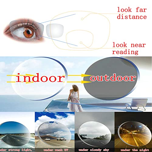 Sports Bifocal Reading Glasses Men Women Outdoor Photochromic Multifocal Reading Sunglasses Near Far Magnifying N453