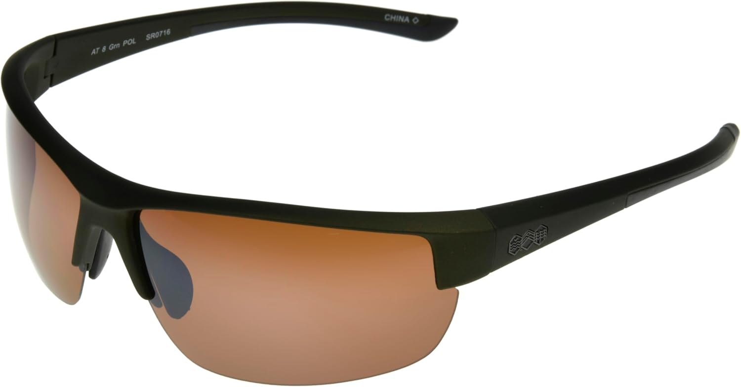Foster Grant Men's All Terrain Wallace Rectangle Sunglasses, Grey, 72mm