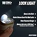 TEMCo Industrial Padlock Light - 3 Pack Glow in the Dark Padlocks with Light