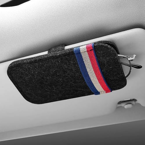 Flaconi Porte-Lunettes de Voiture,Rangement Voiture,Gadget Voiture,Porte Lunettes pour Visière de Voiture,Clips de Lunettes pour Pare-Soleil de Voiture,étui à Lunettes de Soleil pour Voiture(Noir)