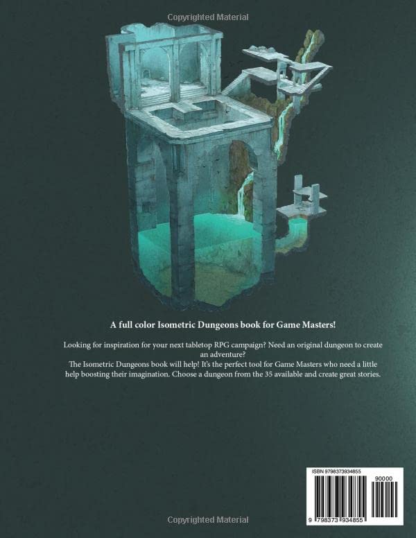 Fantasy Maps Isometric Dungeons: Fantasy Maps for Game Master - Collection of 35 full-color Isometric Dungeons for Tabletop RPG (Tabletop Role Playing Game) - Image 2