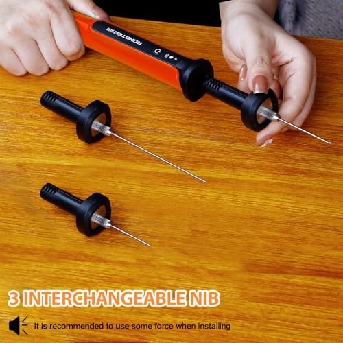 3 in 1 Foam Cutter Tool Kit, Up to 662 Degrees Fahrenheit Orange Foam Cutter Electric Foam Cutting Tool, Heated Foam Carving Knife Kit