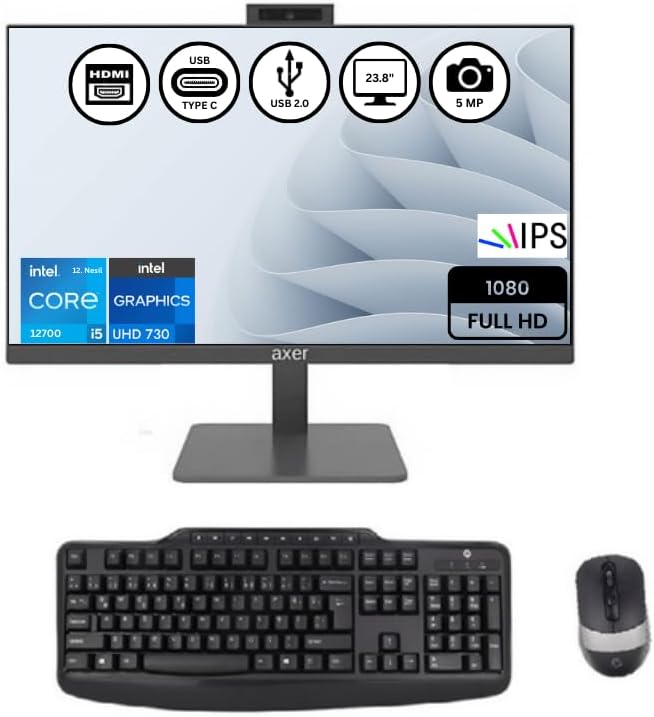 Axer AX24H7 İntel i7 12700 16GB-512GBSSD 23.8