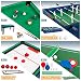 COLORBABY - Mesa multijuegos, Futbolín de madera, Mesa billar convertible, 12 juegos,...
