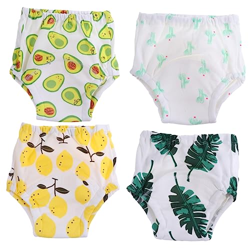 TENDYCOCO 4 peças de calças de treinamento de penico reutilizáveis para meninos 2-3 calças de treina