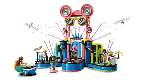 Friends Il Talent Show di Heartlake City, Giochi Musicali per Bambine e Bambini da 7 Anni in su con 4 Mini Bamboline tra cui Ley-La, Palco Giocattolo Girevole, Strumenti e Accessori 42616 - Lego - Immagine 3